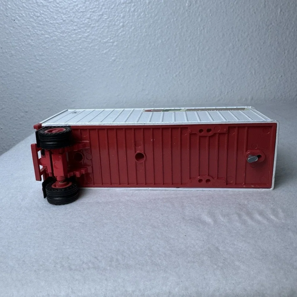 Vintage Consolidated Freightways‎ CF Diecast Toy Trailer Metal White Light Wear
